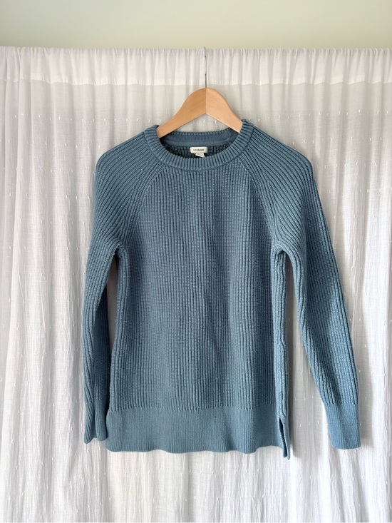 L.L. Bean Sweaters - L.L. Bean Slate Blue Knit Crew Sweater